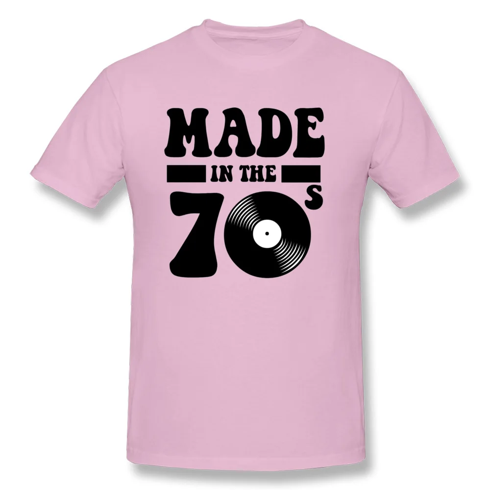 Made in the 70s 17183 100% Cotton Men Short Sleeve Tops T Shirt Design Summer Top T-shirts Comics Tops Shirt Hip Hop Crew Neck Made in the 70s 17183 pink