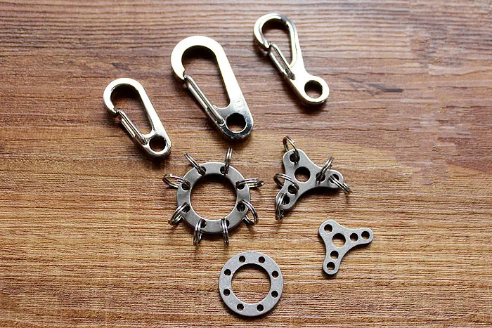 

TA2 Titanium EDC Key Ring Connecting Ring Connector Buckle Tool Expansion Buckle