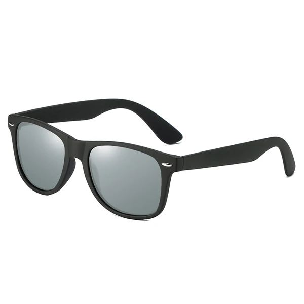 Новые модные солнцезащитные очки, женские поляризованные солнцезащитные очки, мужские очки для вождения, зеркальные очки, черная оправа, мужские солнцезащитные очки UV400 - Цвет линз: C7