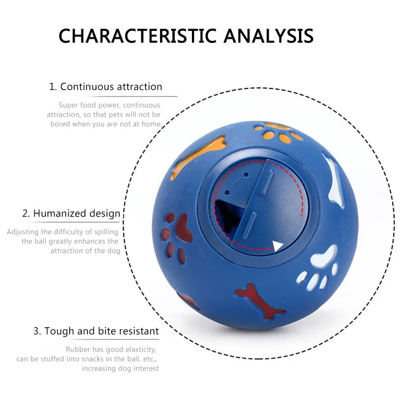 Развивающая интеллектуальная игрушка продукция для домашних животных Жевательные Шарики для домашних животных 1 шт. резиновый вращающийся шар для собак прочные игрушки для собак