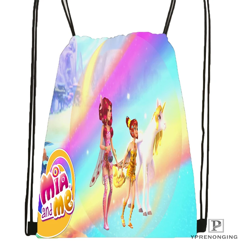 Custom My and Magic Me походная сумка на шнурке милый рюкзак для детей(черная спинка) 31x40 см#180531-04-01