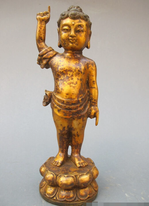 wholesale factory China Buddhism Old Bronze Fingers the heavens and