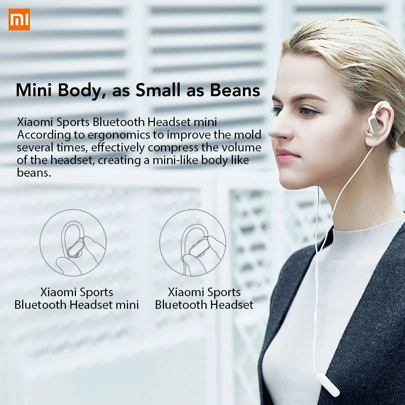 Оригинальный ушной телефон Xiaomi Mi Bluetooth мини версия Спортивная Беспроводная