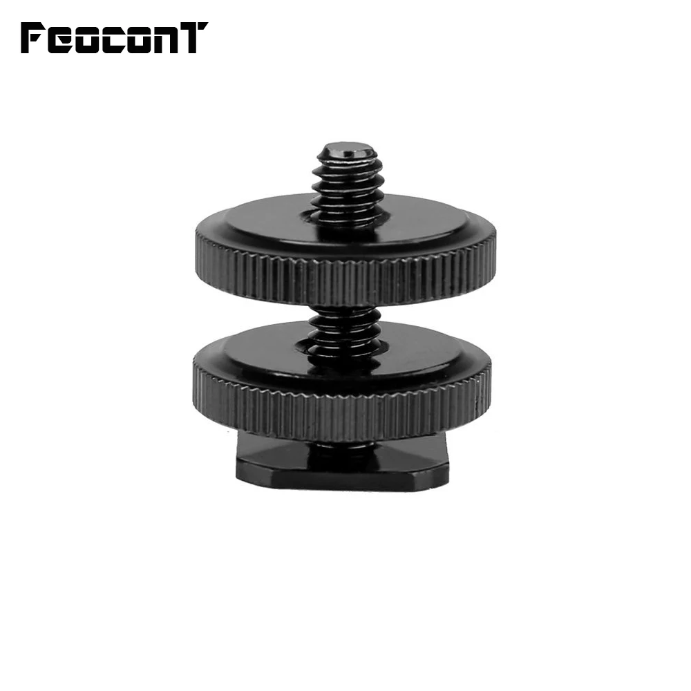 Фотокамера 1/4 дюйма 20 вспышки с двойными гайками для штатива|hot shoe adapter|shoe adapterhot |