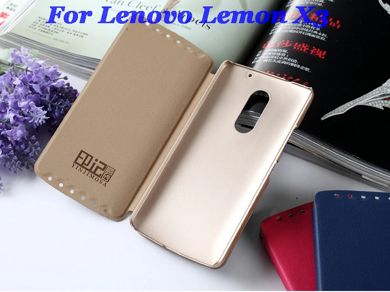 Italy High Quality Leather Case For Lenovo Lemon X3 Case Flip Cover For Lenovo Lemon X