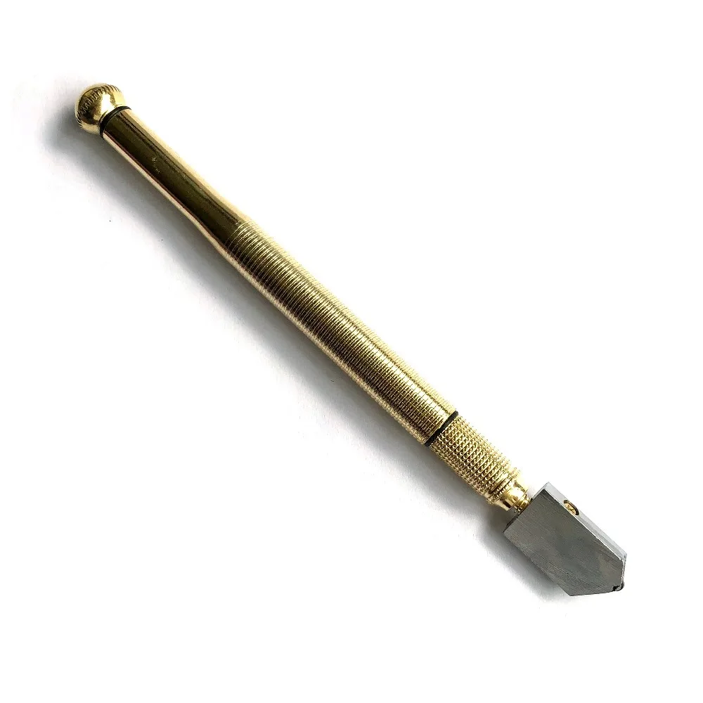 Diamond Tipped Glass Cutter 1PC 175MM Sturdy Metal Handle Steel Blade