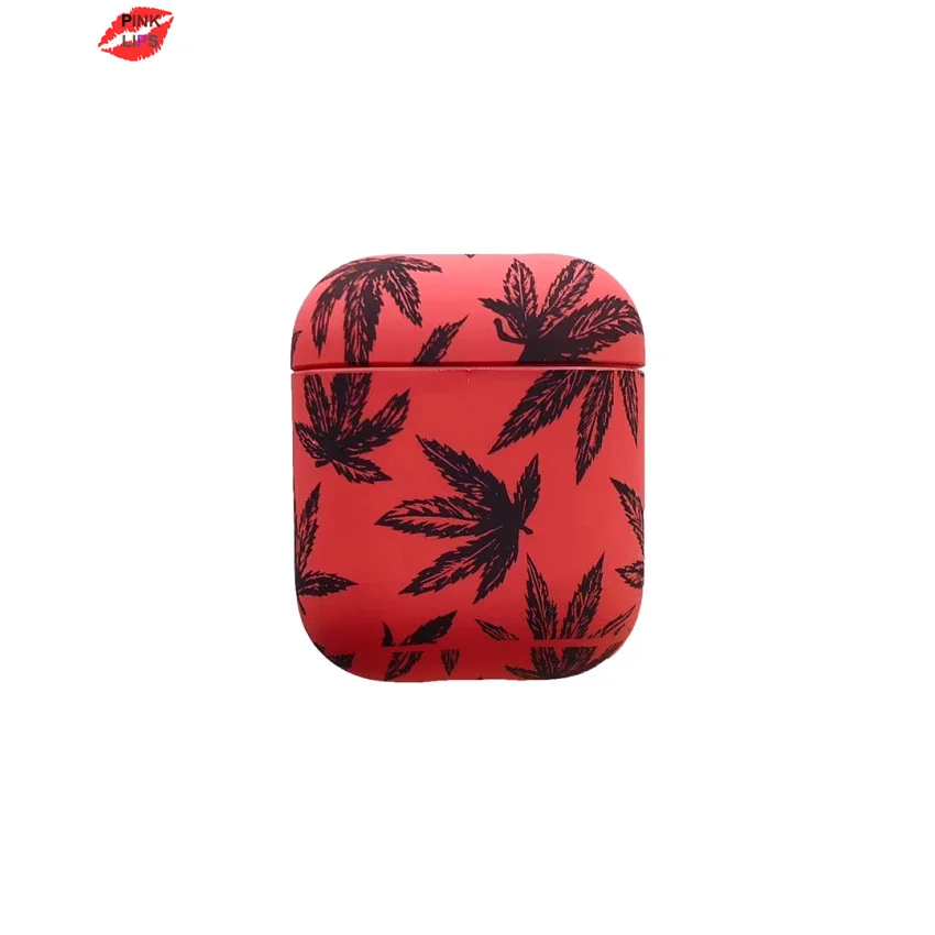 

PINK LIPS Bluetooth Wireless Earphone Case For AirPods 1 2 Cover Skin Accessories for Apple Airpods Charging Box Cartoon shell