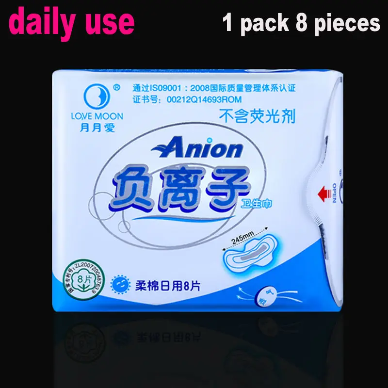 10 pack Anion Love Moon Sanitary Napkin Slipeinlage Winalite Love Moon Anion Sanitary Pads Female Hygiene Big Promotion Strip 2