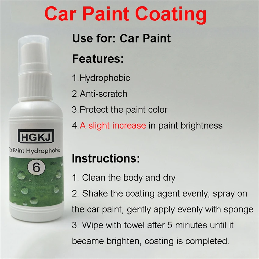 Автомобильная краска Защита Водонепроницаемый непромокаемый нано гидрофобное покрытие авто аксессуары для обслуживания