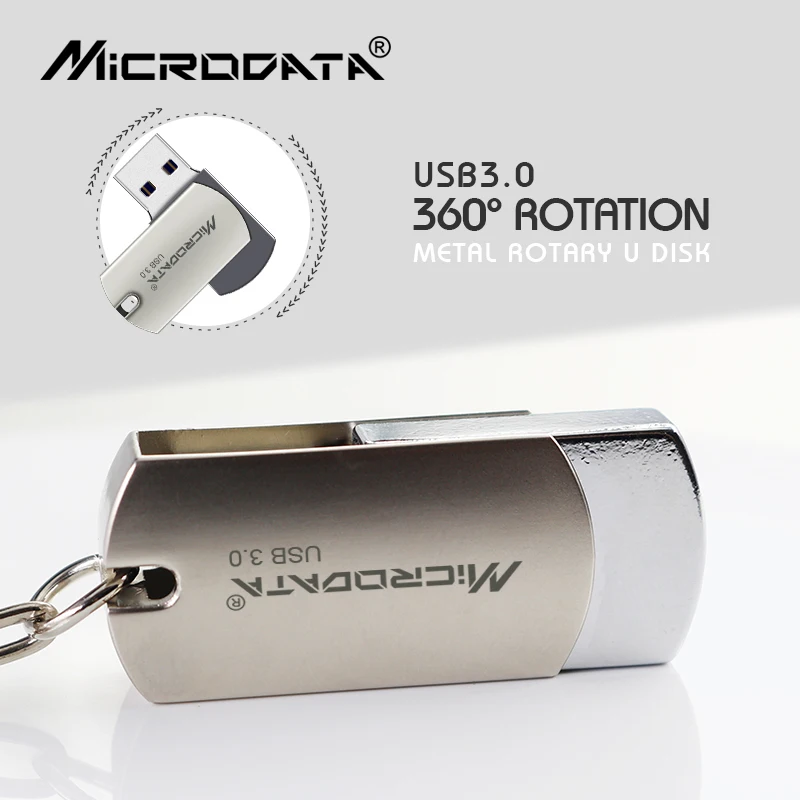 USB 3,0 Металлический флеш-накопитель 32 Гб 64 Гб 128 ГБ вращающийся флеш-накопитель мини usb ручка 16 ГБ USB флеш-накопитель высокоскоростной USB3.0