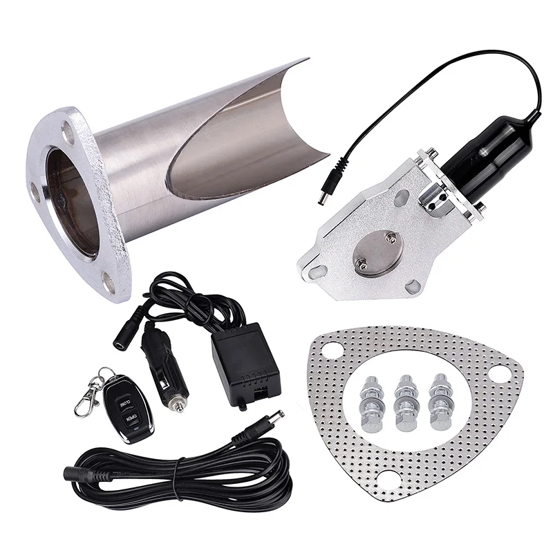 

2.0"2.25"2.5"3.0" Exhaust System B-Cut Pipe Exhaust Cutout With Remote Control Electric Cut Out With Remote Control