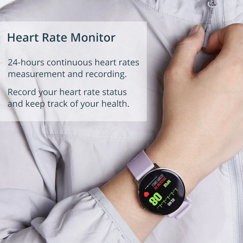 

V11 Smartwatch Men Women Weather Music Control HR Blood Pressure Oxygen Training Brightness Smart Watch Bracelet