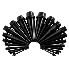 Пронзительный Акриловые Ухо Сужается расширитель растяжения Ухо Носилки Вилки и Tunnel Уши пирсинг 1.6-16 мм секс Украшения для тела