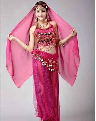 DB23610 Indian bollywood belly dance costumes-27