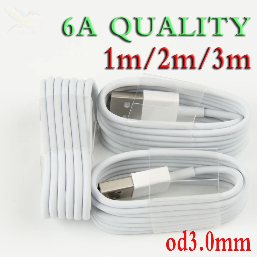 US $333.95 Good Quality 8pin Data Sync Woven Copper Thick 3mm Od30 Mesh Fast Charger USB Cable For IPhone 8 7 6 5 Ios 1m 2m 3m 6A 500 Pcs