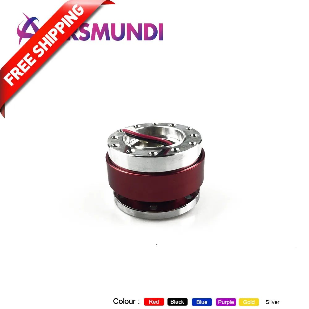 

FREE SHIPPING Universal Aluminum Steering Wheel Snap Off Quick Release Hub Adapter Boss kit Spco fits Car Sport Steering Wheel