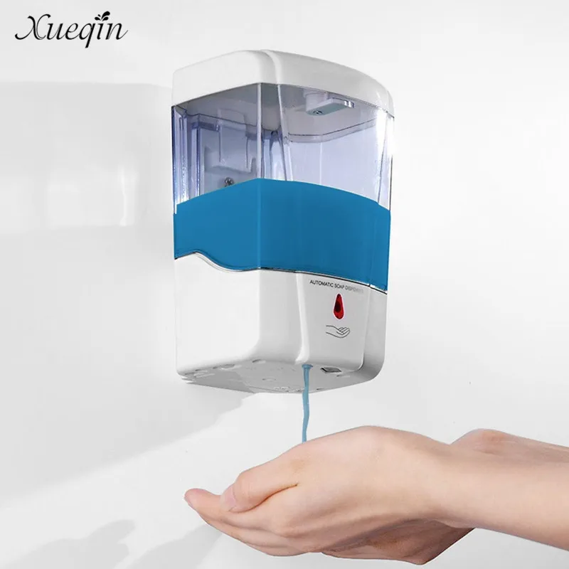 

Xueqin 700ml Automatic Sensor Bathroom Liquid Soap Dispenser Touchless Kitchen Detergent Shampoo Lotion Dispenser