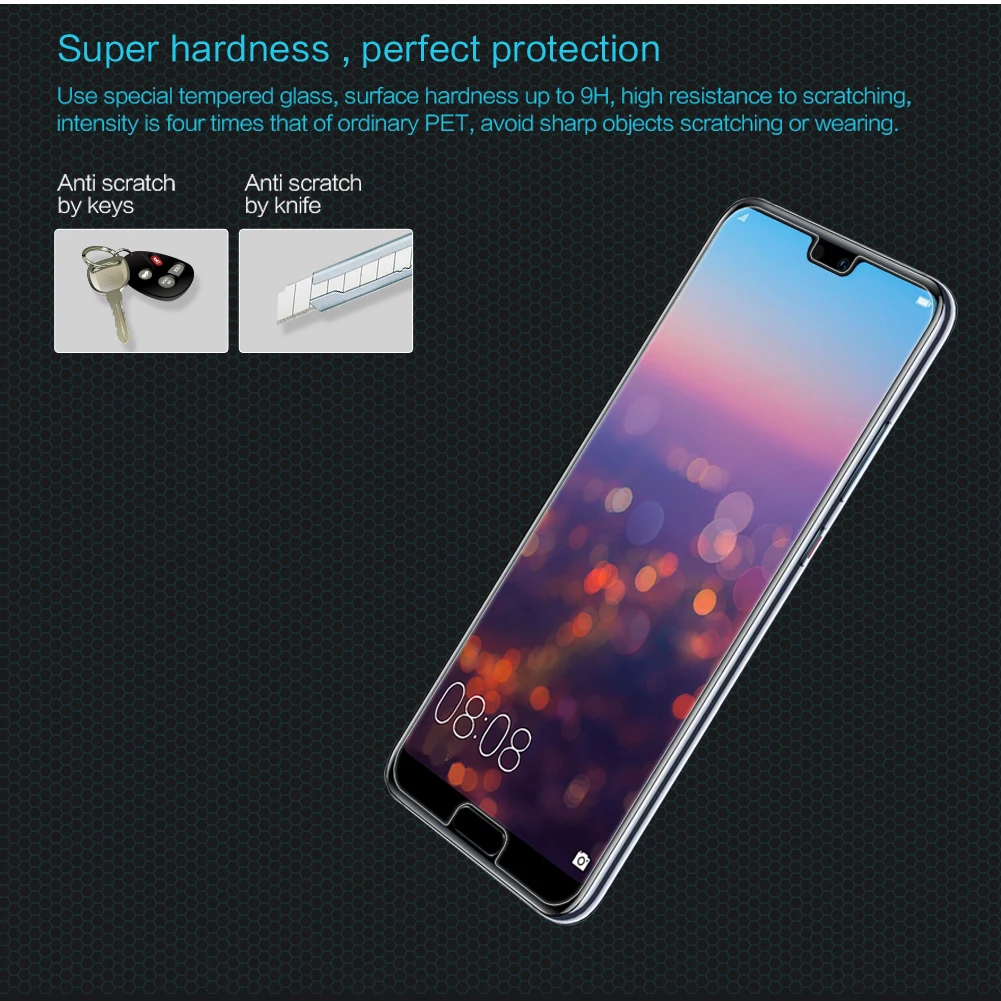 Закаленное стекло Nillkin Amazing H 0 33 мм для Huawei P20 Pro защита экрана|Защитные стёкла и