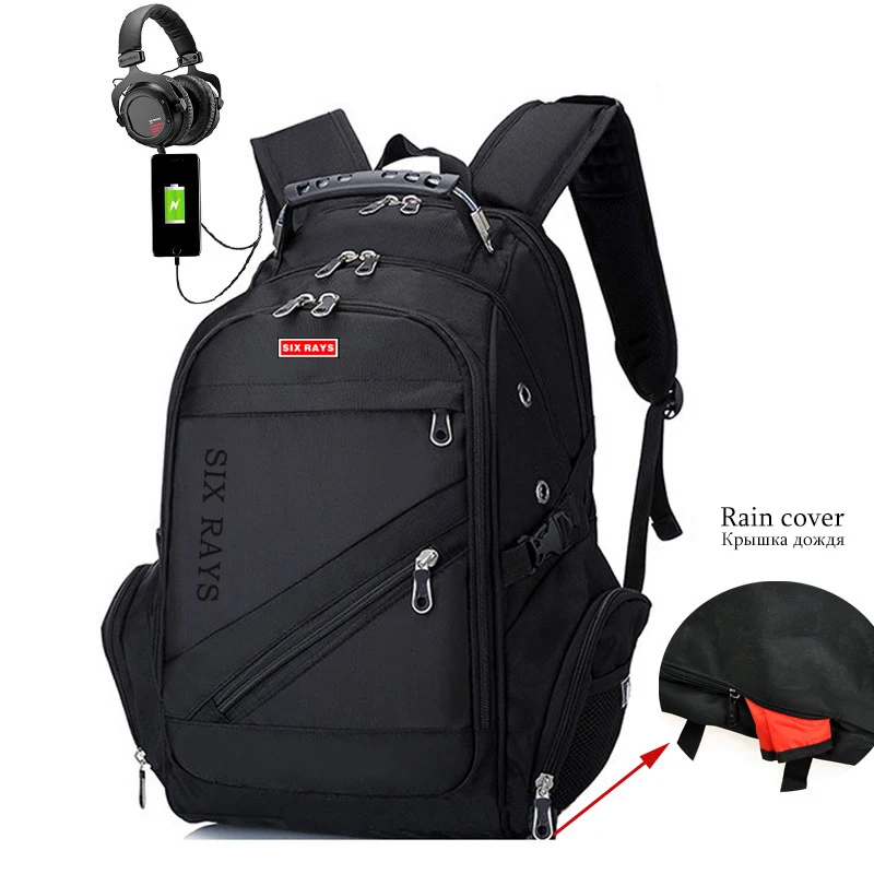 

New Oxford Swiss Backpack USB charging 15.6 Inch Laptop Men Waterproof Travel Rucksack Female Vintage School Bag bagpack mochila