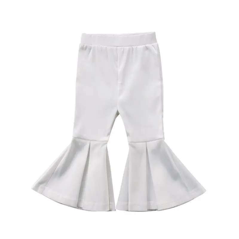 Europe Style Toddler Girl Bell Bottom Pants Toddler Kids Girls Solid