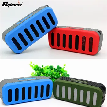 

CYBORIS Wireless Bluetooth Speaker Portable Stereo Speakers Support FM Radio TF Card 2*3W big power for Smartphone MP3