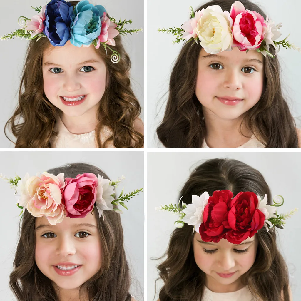 ベビーカチューシャフラワー女の子ピンクリボンヘアバンド赤ちゃん子供のためのヘッドバンドターバン新生児ヘアバンドベビーヘアアクセサリー ヘアアクセサリー Aliexpress