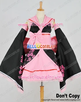 

Vocaloid 2 Hatsune Miku Cosplay Pink Sakura Kimono Outfit Costume H008