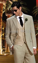 New Custom Made 2 Buttons Groom Tuxedos Notch Lapel Best Man Groomsmen Men Wedding Suits Bridegroom (Jacket+Pants+Vest+Tie)