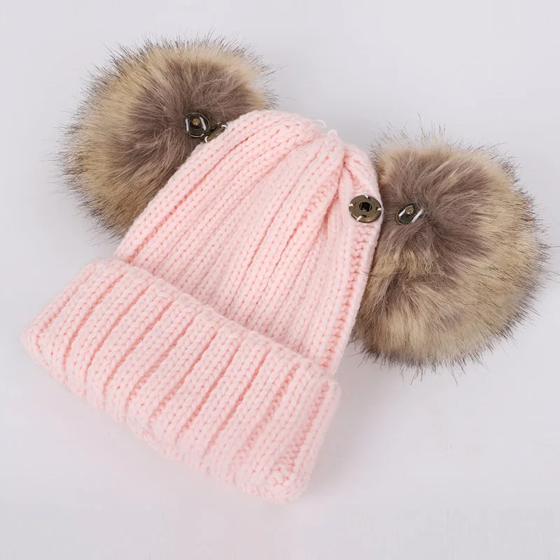Новая детская вязаная шляпа теплая мягкий шарф 2 комплекта зимней мягкой шапки для мальчиков и девочек шерстяной шарф Детские модные милые шапки