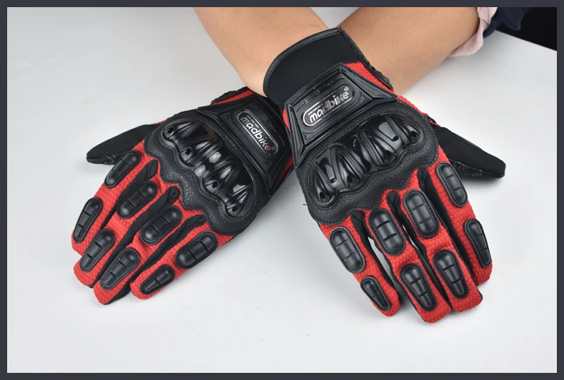 Madbike moto rcycles moto перчатки мужские guantes moto rcycle racing luva couro moto cicleta moto r bike moto cross перчатки красный синий черный