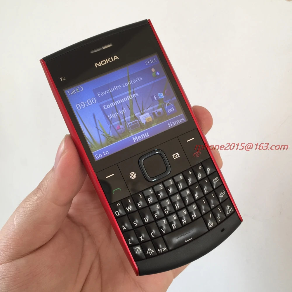 Разблокированный Nokia X2-01 мобильный телефон Symbian OS Восстановленный мобильный телефон