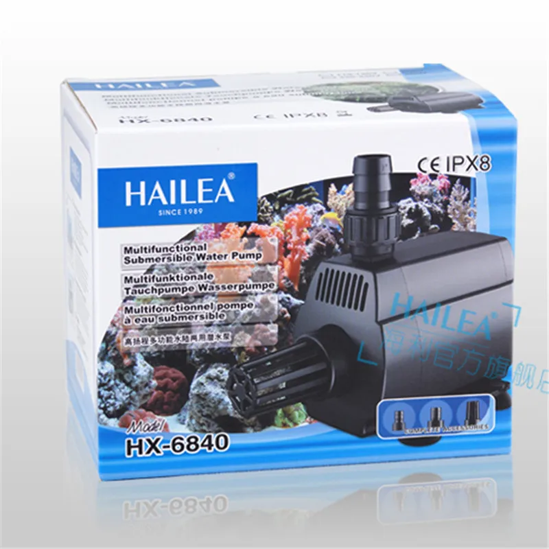 HAILEA HX 6840 5500L/H 90W 220 240V Aquarium Fish Tank Multifunction