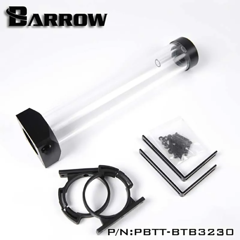 

Barrow PBTT-BTB PC резервуар для водяного охлаждения DDC насоса с черной крышкой, прозрачный резервуар длиной 80 мм/130 мм/180 мм/230 мм