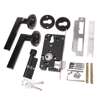 

Space Aluminum Door Lock Split Silent Light Household Furniture Hardware free ship