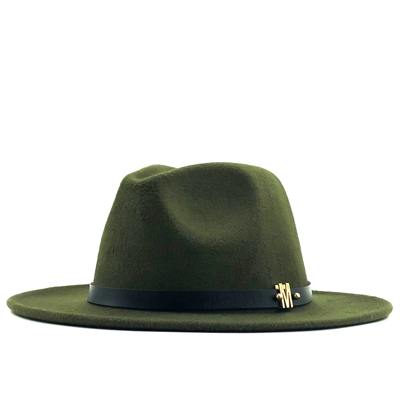 

women wide-brimmed felt wool Jazz Fedora hats panama style ladies Trilby Gambler fashion hat cowboy party sunshade cap