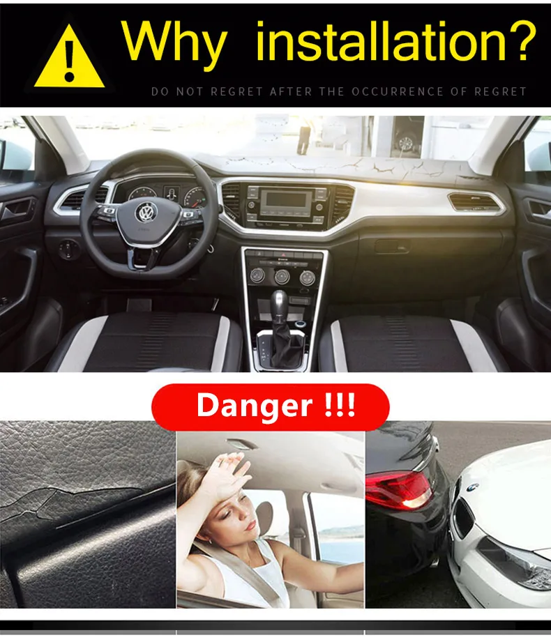 Capa para Painel Tapete para Painel sem Luz Lhd para Volkswagen Automotivo Plataforma Instrumento Guarnição T-roc t Roc 2020 vw 10 Molduras interiores