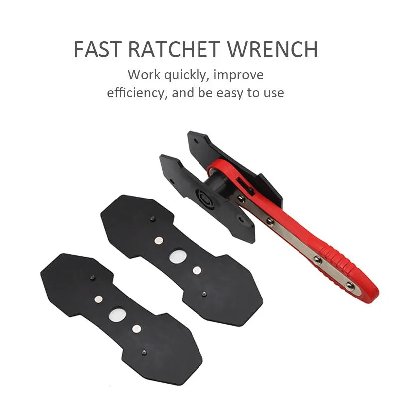 Brake Caliper Press Braking Twin Quad Pistons Ratchet Brake Caliper Piston Spreader 360 Degree Adjustable Car Brake Piston Tool - Цвет: Красный