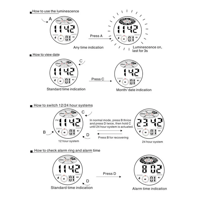 OHSEN цифровые часы мужские водонепроницаемые аналоговые светодиодные спортивные часы для мужчин кожаный браслет Будильник наручные часы Relogio Masculino 0930