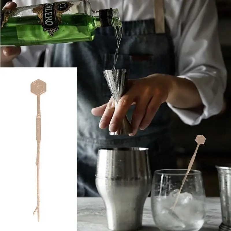 Алюминиевые вечерние бар семья обедать вместе Mojito Muddler смешивание, перемешивание ложка мешалка соломинка для помешивания