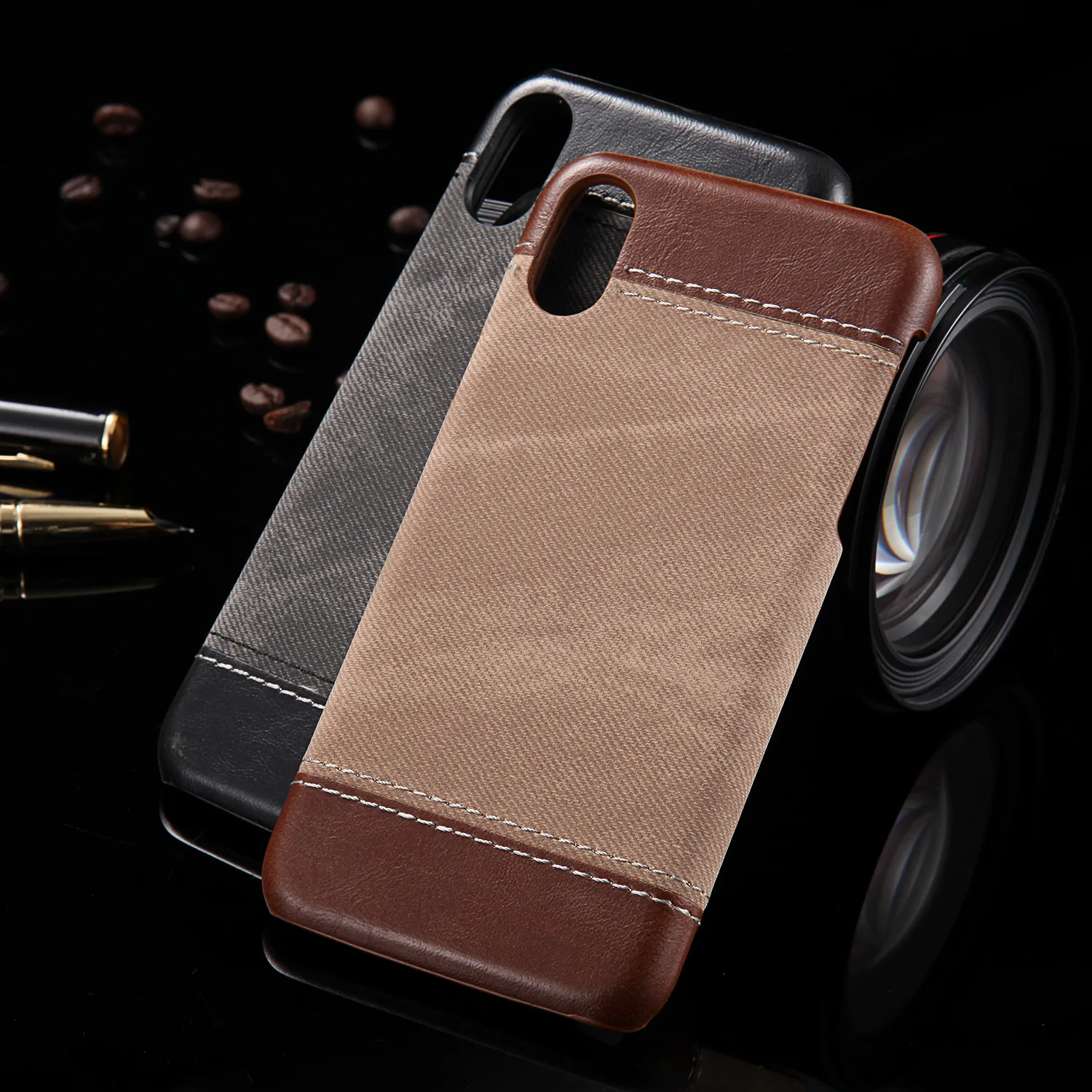 Cowboy Retro PU Leather For iPhone XS MAX XR Case Back Cover Protective