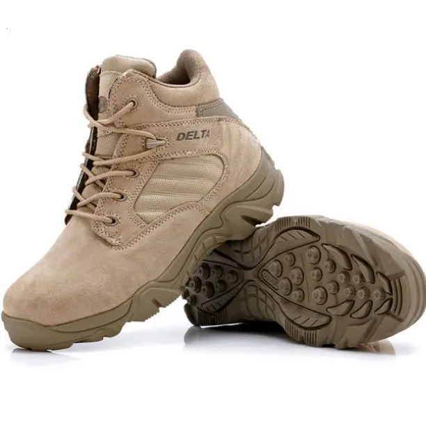 

Army Boots Male Lace Up Steel toe Design Tactical Bootsdropship 2019 New Delta SWAT Shoes for Men Black Military Boots