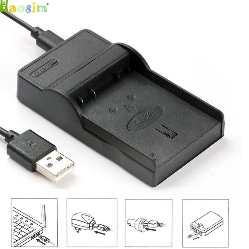 

USB Port Digital Camera Battery Charger For nikon EN-EL3 EN-EL9 EN-EL10 EN-EL12 EN-EL14 EN-EL15 EN-EL19 EN-EL20