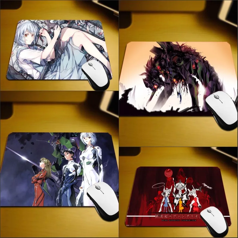 

Mairuige NEON GENESIS EVANGELION Anime Mousepad Mini Small Size Unlocked Edge EVA Anime Girls Pc Game Gaming mouse Pads