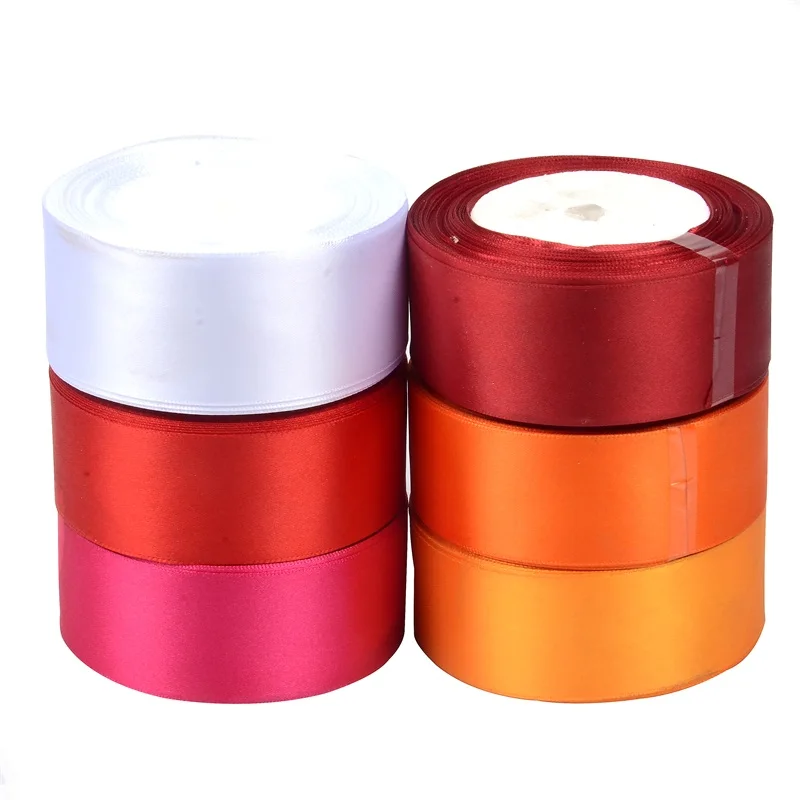 

25Yards/Roll 6mm 10mm 15mm 20mm 25mm 40mm 50mm Silk Satin Ribbons arts crafts sewing ribbon handmade crafts materials gift wrap