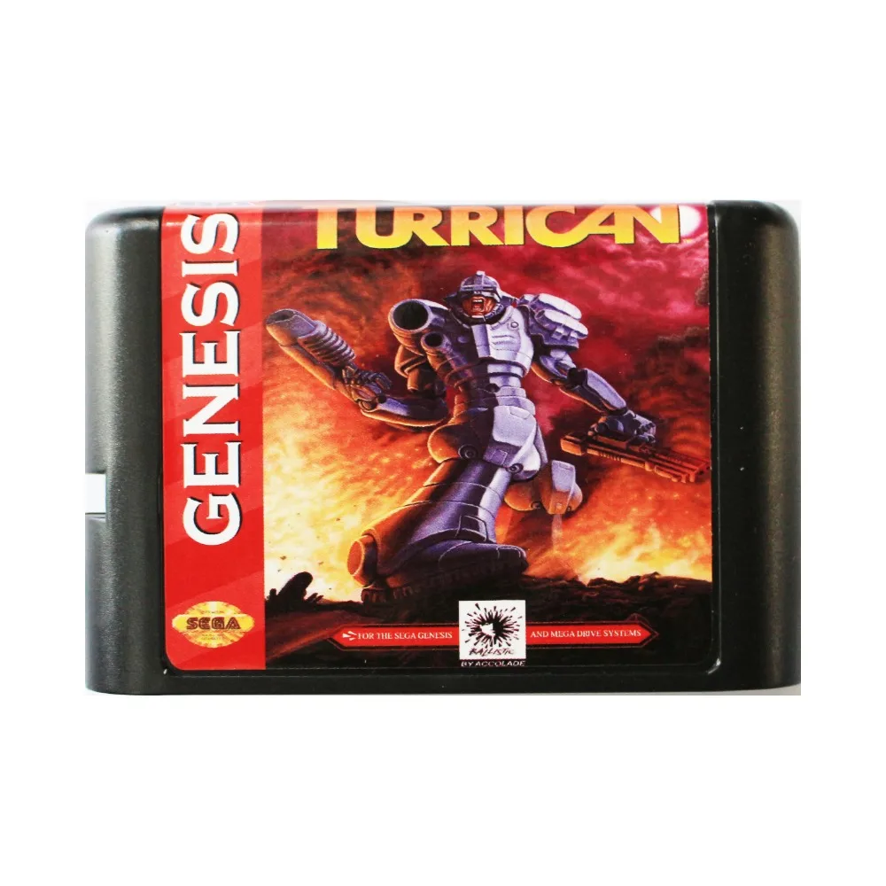 Turrican 16 бит MD карточная игра для Sega игры SEGA Mega Drive Genesis | Электроника