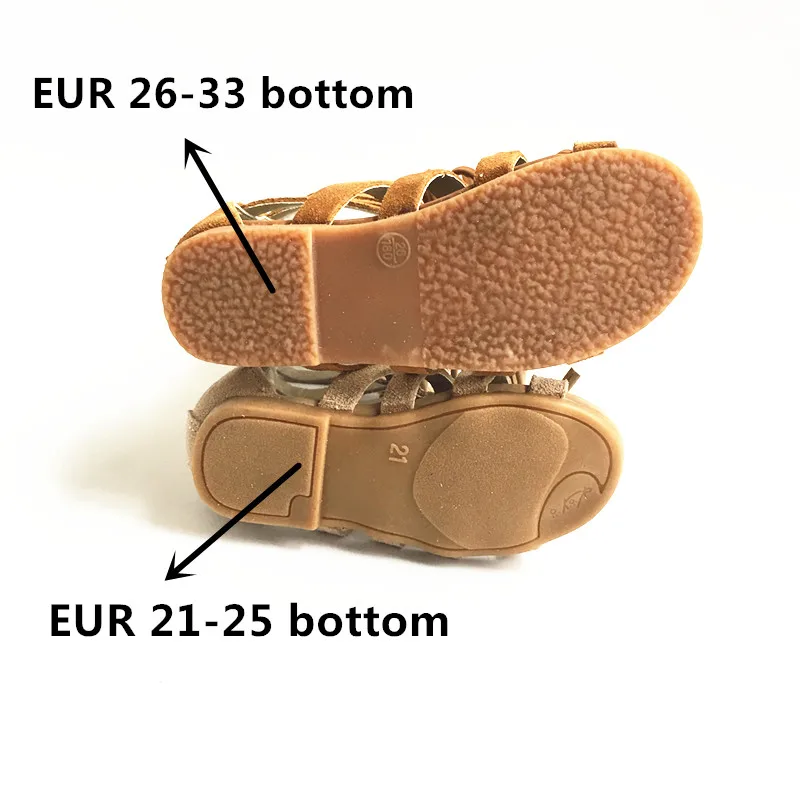 Замша высшего качества Обувь для девочек Римские сандалии из натуральной кожи детей Обувь дети римские Сандалии для девочек Пляжная Летняя обувь