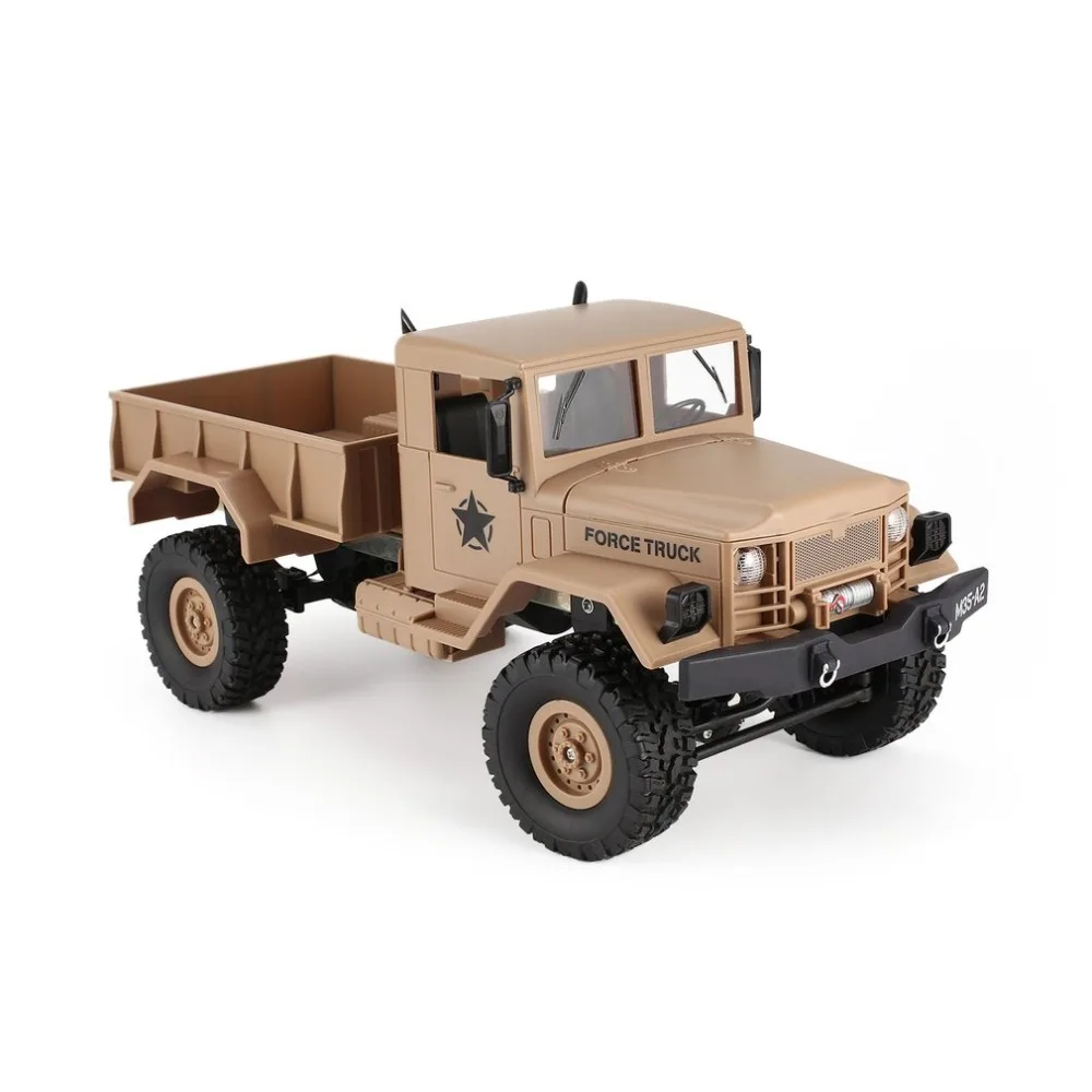 

FY001A/B 2.4Ghz 1/16 4WD Off-road RC Military Truck Climber Crawler RC Car Remote Control with Front Light for Kids Toy Gift