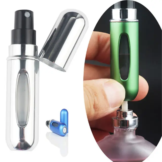 Hot sale Fashion Mini Refillable Perfume Bottle Canned Air Spray Bottom Pump Perfume Atomization for Travel 5ml Travel needs 1
