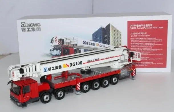 Коллекционная игрушка из сплава модель подарок 1:50 XCMG DG100 с изображением пожарной лестницы грузовик Benz трактор литая Игрушечная модель для