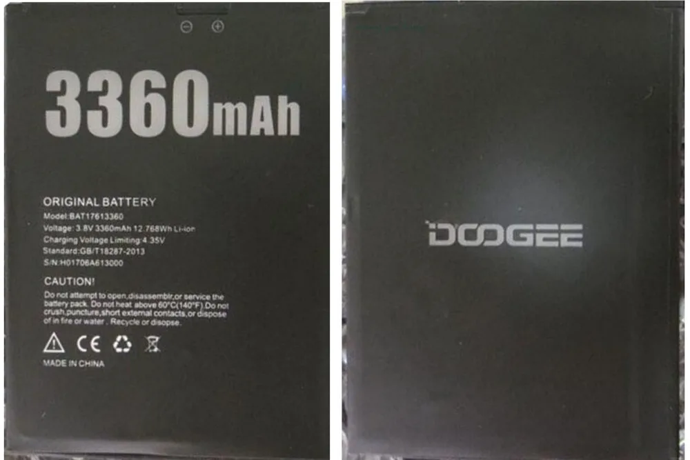 100% оригинальный новый аккумулятор DOOGEE X30 3360 мАч сменный аксессуар Аккумуляторы